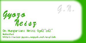 gyozo neisz business card